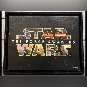 Star Wars The Force Awakens Artissimo Typography Canvas Sign 14x18